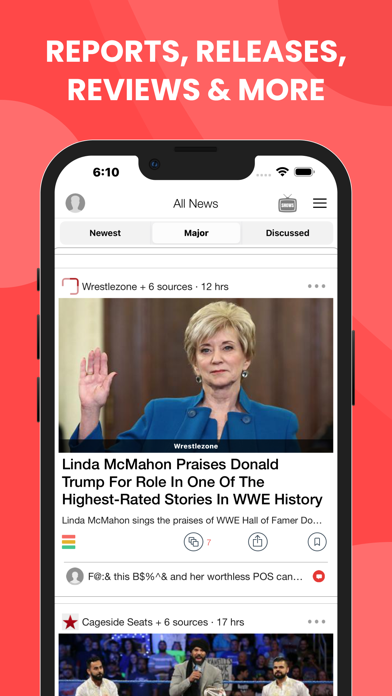 Screenshot #2 pour WWE Unofficial News & Videos