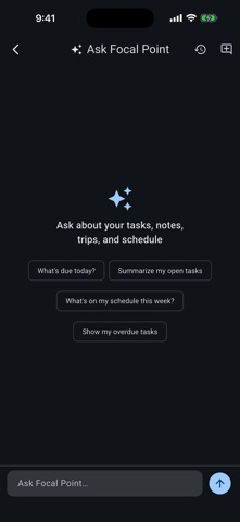 Focal Point Productivity iPhone screenshot