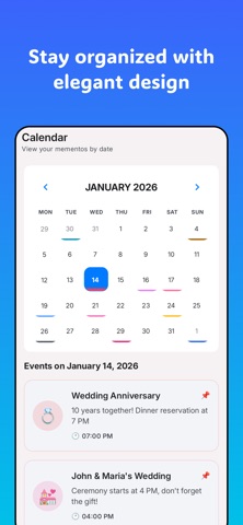 Memento: Event Reminder Screenshot 3 of 5
