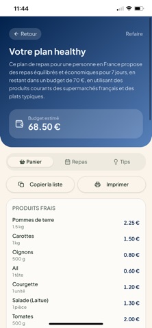 écopanier screenshot