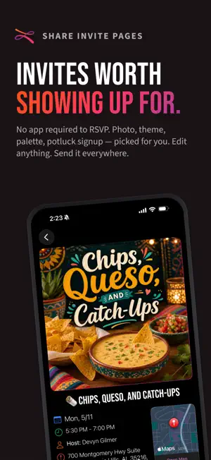 Luau: Invite, RSVP, Party Plan screenshot 3