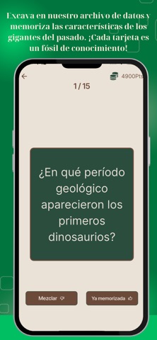 DinoQuiz: El Quiz Jurásico iPhone screenshot
