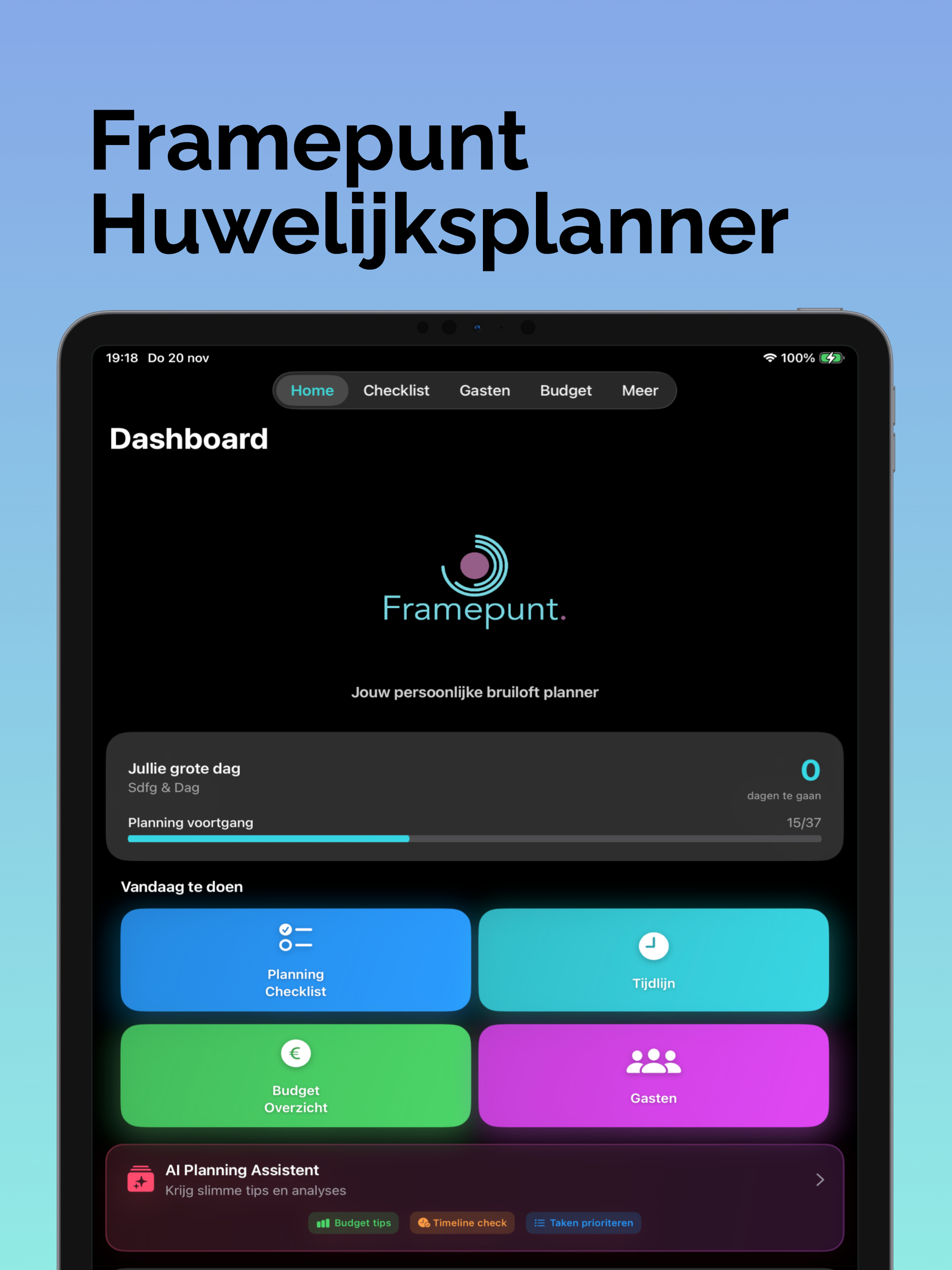 Framepunt Huwelijksplanner