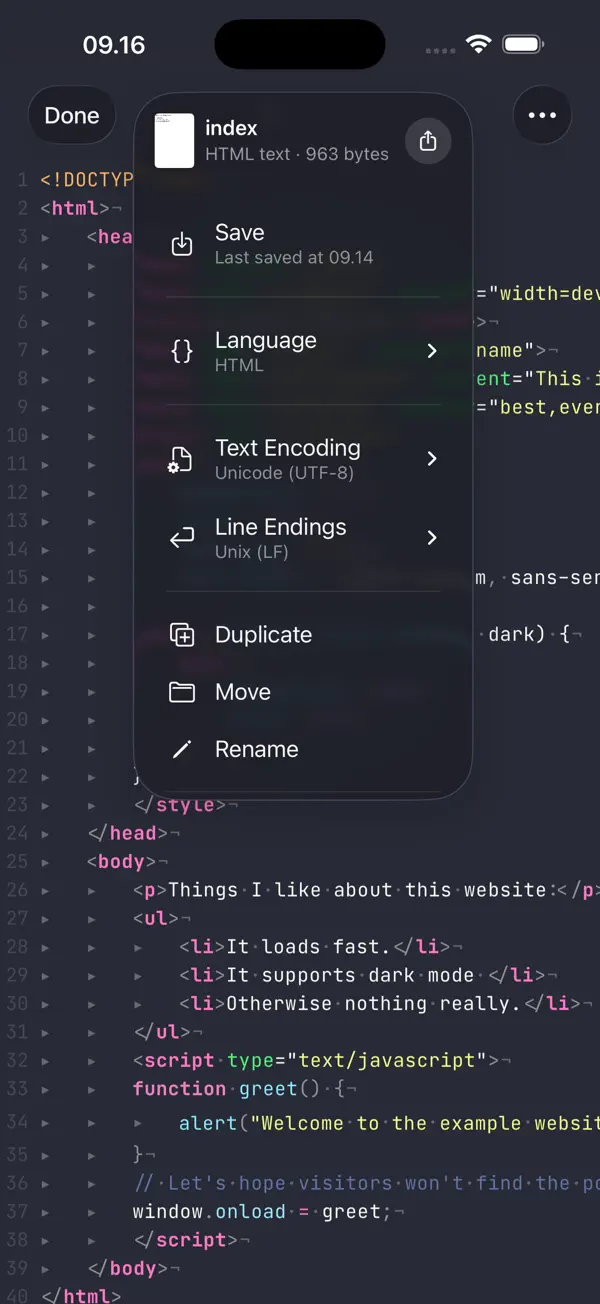 Runestone Text Editor Screenshot 2