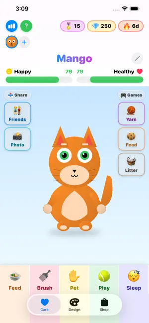 MeeMeeCat: Virtual Pet Game screenshot 1