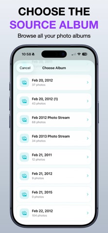 Move Photos Between Albums のスクリーンショット