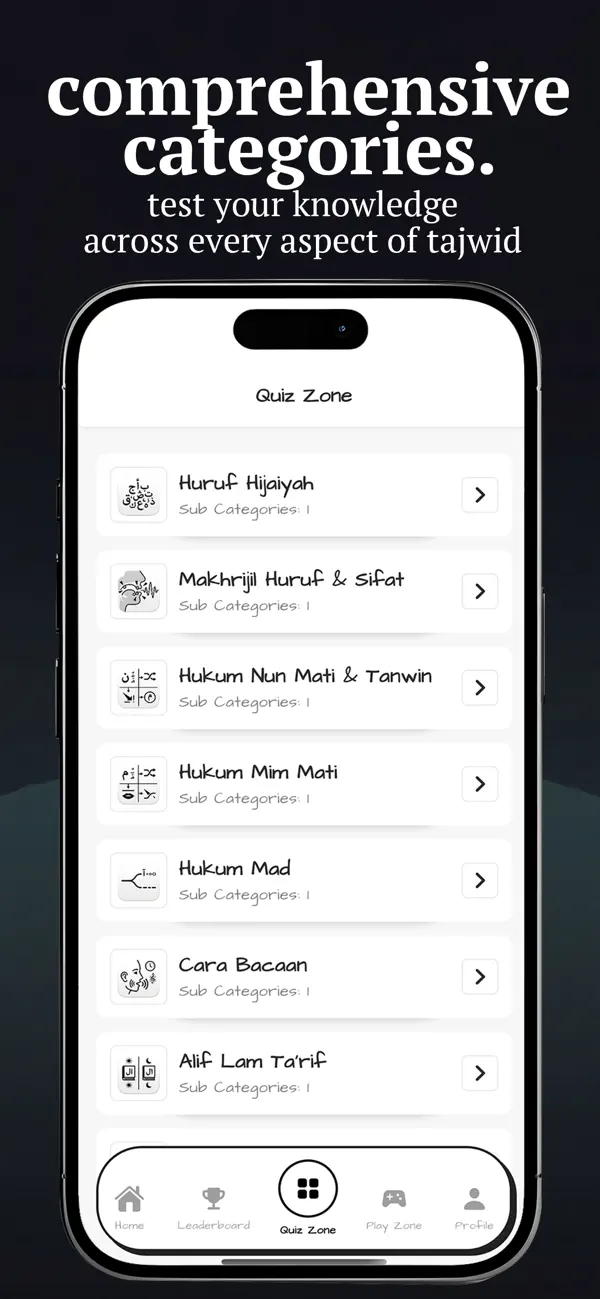 Screenshot #3 pour JomTajwid Quiz