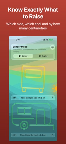 Caravan Leveler app screenshot