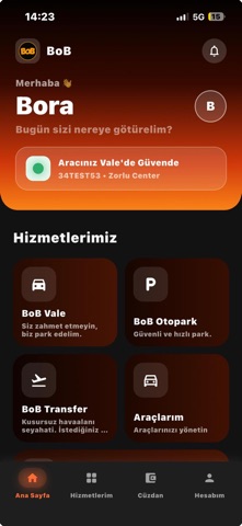 BoB app screenshot