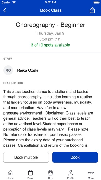 O2 Dance Studio Screenshot