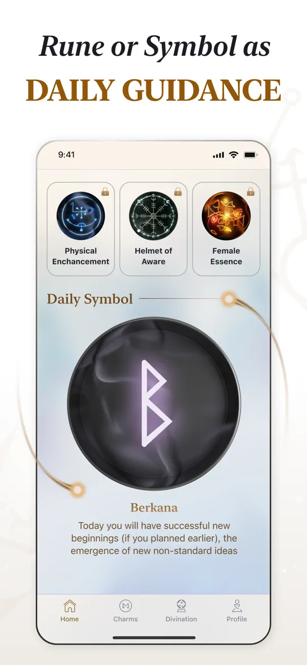 #6. Metacharms: Tarot & Runes (iOS) โดย: MECHARM DIGITAL SL