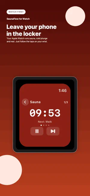 SaunaFlow: Sauna & Cold Timer screenshot 1