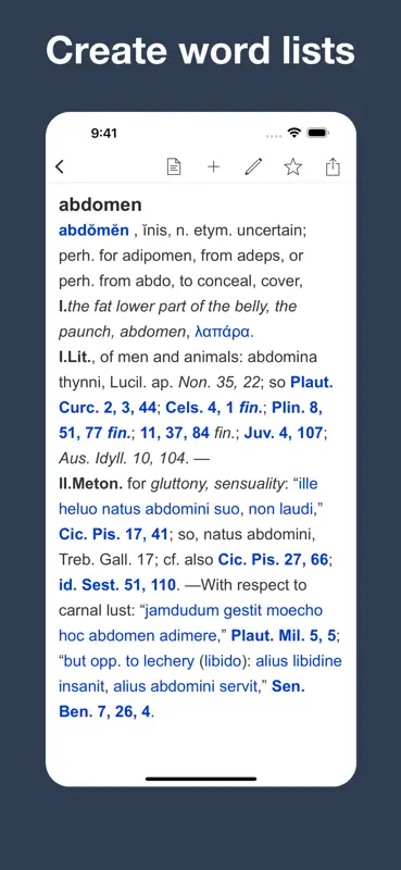 Latin Dictionary Lewis & Short screenshot 2 of 7