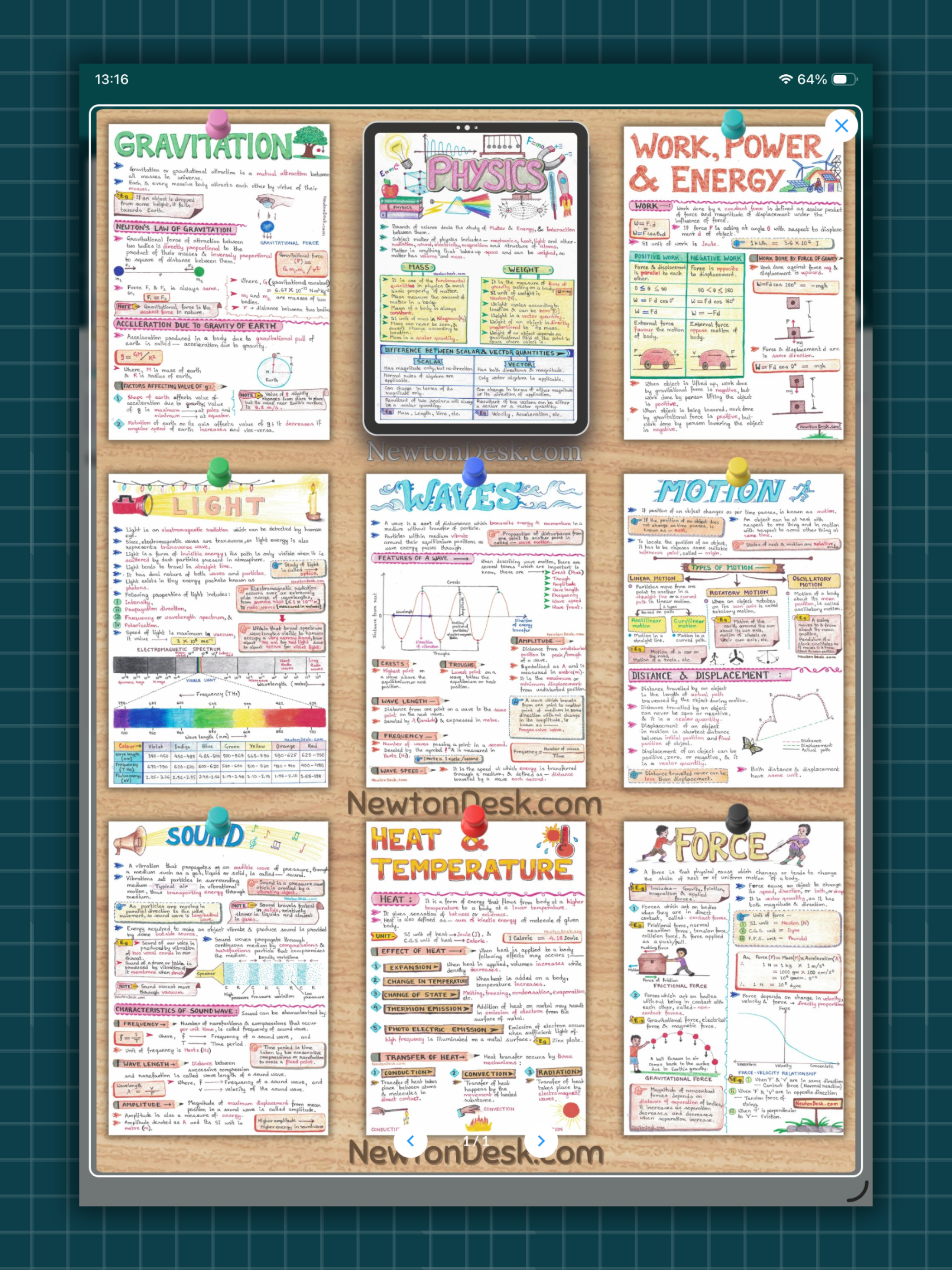 NewtonDesk: Study Notes