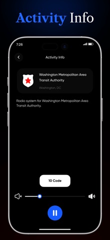 Police Walkie Radio Scanner iPhone screenshot