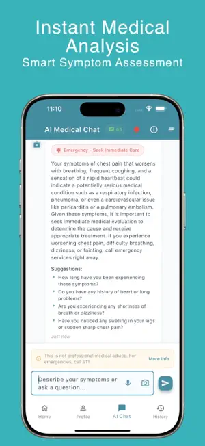 Symptom Check AI Health Guide screenshot 1