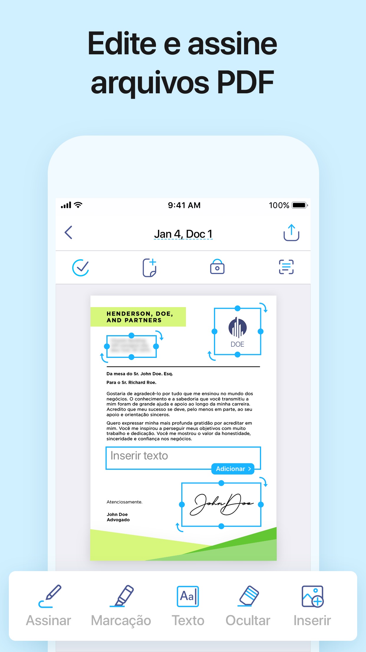 Screenshot do app iScanner - Digitalizador PDF