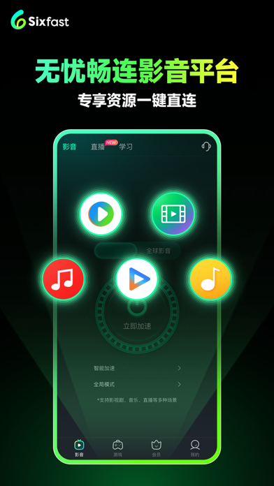 Screenshot 2 of Sixfast-留学生华人玩游戏看剧听歌 App