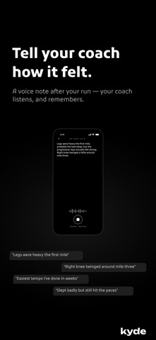 Kyde: Realtime Running Coach screenshot