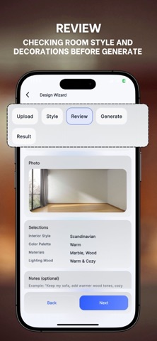 AI Living Room Makeover screenshot
