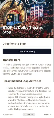 screenshot of stop