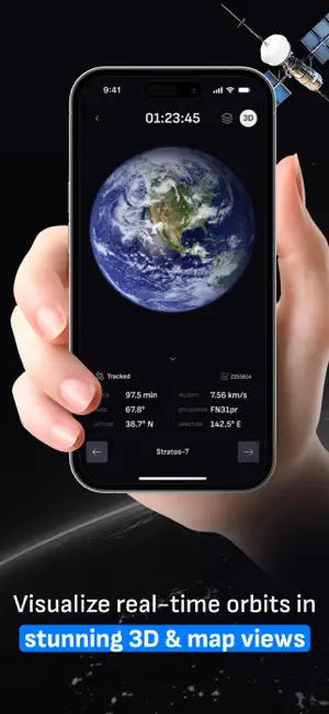 Satellite Tracker ISS Live Map screenshot 2