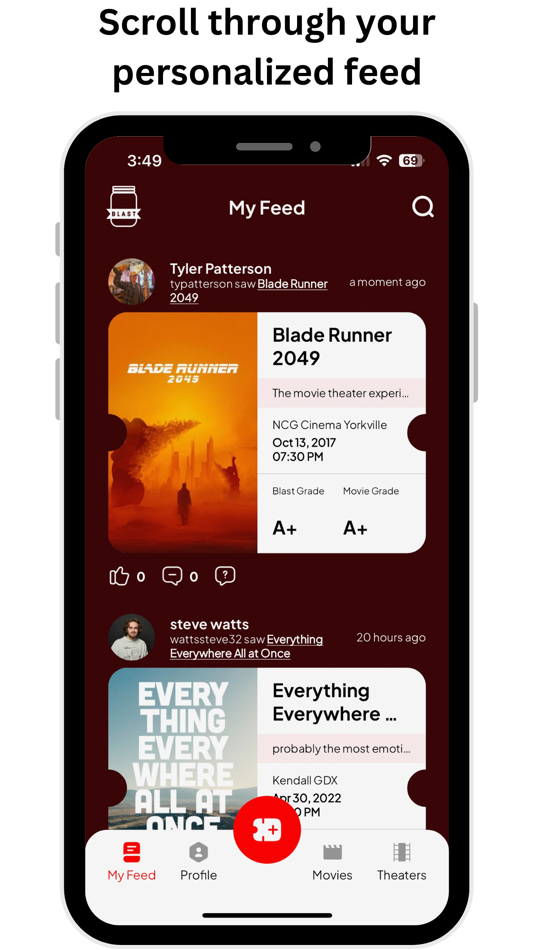 #1. Blast Movie App (iOS) Által: Tyler Patterson