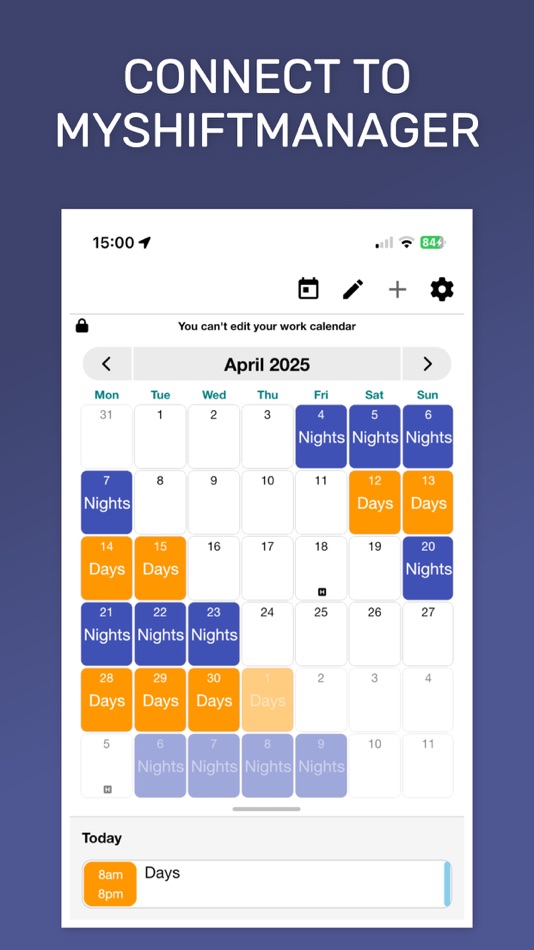 #8. My Shift Planner - Calendar (iOS) От: MyBuzz Technologies Limited