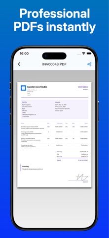 easyInvoice - Invoice maker Screenshot 5 of 5