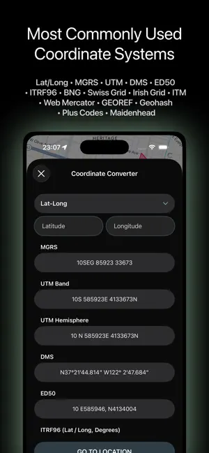 MGRS, UTM, DMS & ED50 - LUC screenshot 2