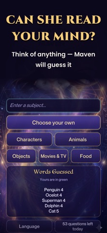 Mind Reader, Mystic Maven Game Screenshot 1 of 5