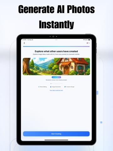 AI Photo Generator & Editor iPad screenshot