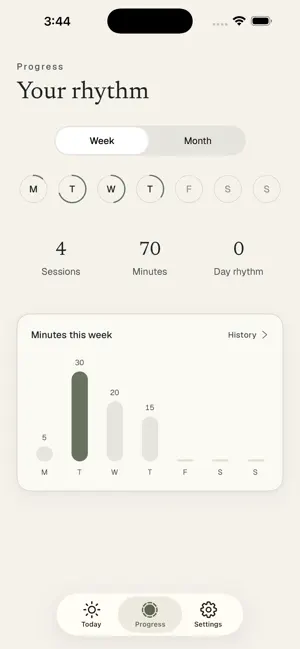 Moss: Silent Meditation Timer screenshot 2