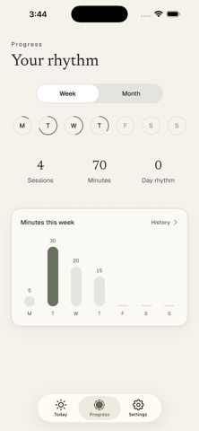 Moss: Silent Meditation Timer screenshot