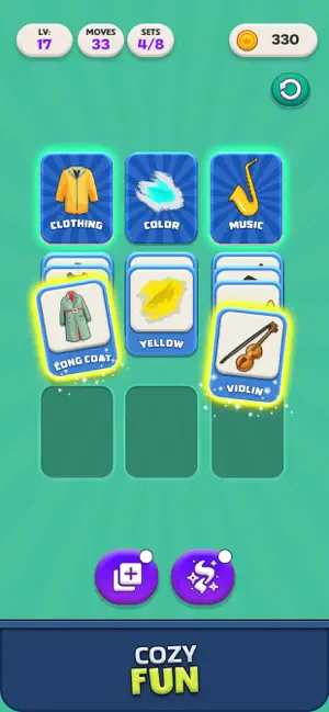 Word Pair Sort: Fun Card Games screenshot 1