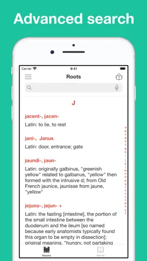 Classical Root Dictionary screenshot 2