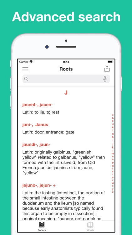 Classical Root Dictionary