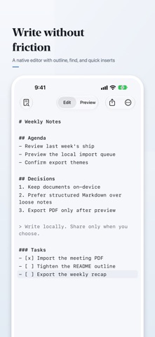 MDQuill Markdown Editor Screenshot 2 of 5