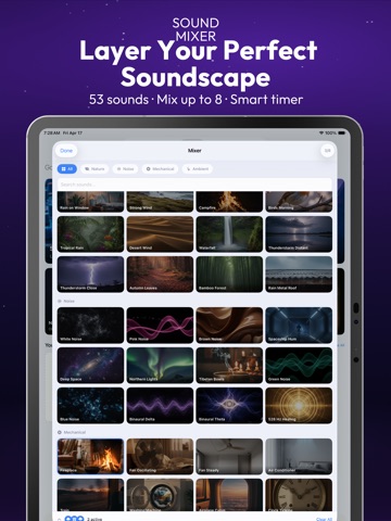 Drowze: Sleep Sounds & Relax iPad screenshot