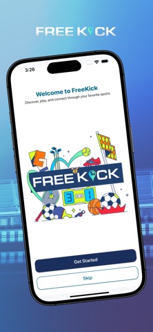Free Kick - Rent Stadiums iPhone screenshot