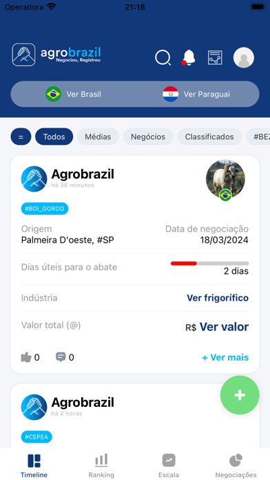 AgroBrazil - preço do boi Screenshot