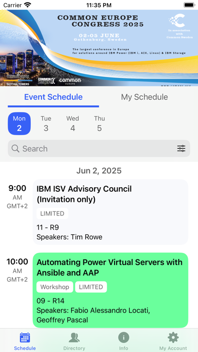 CEC2025 app screenshot