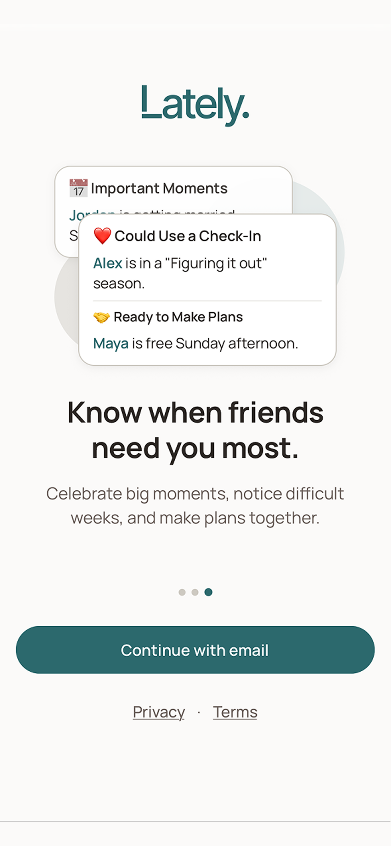 Lately. screenshot 3