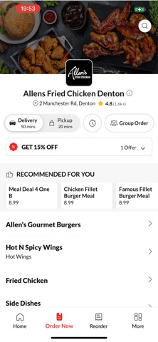 Allens Fried Chicken Denton Screenshot 2 of 4