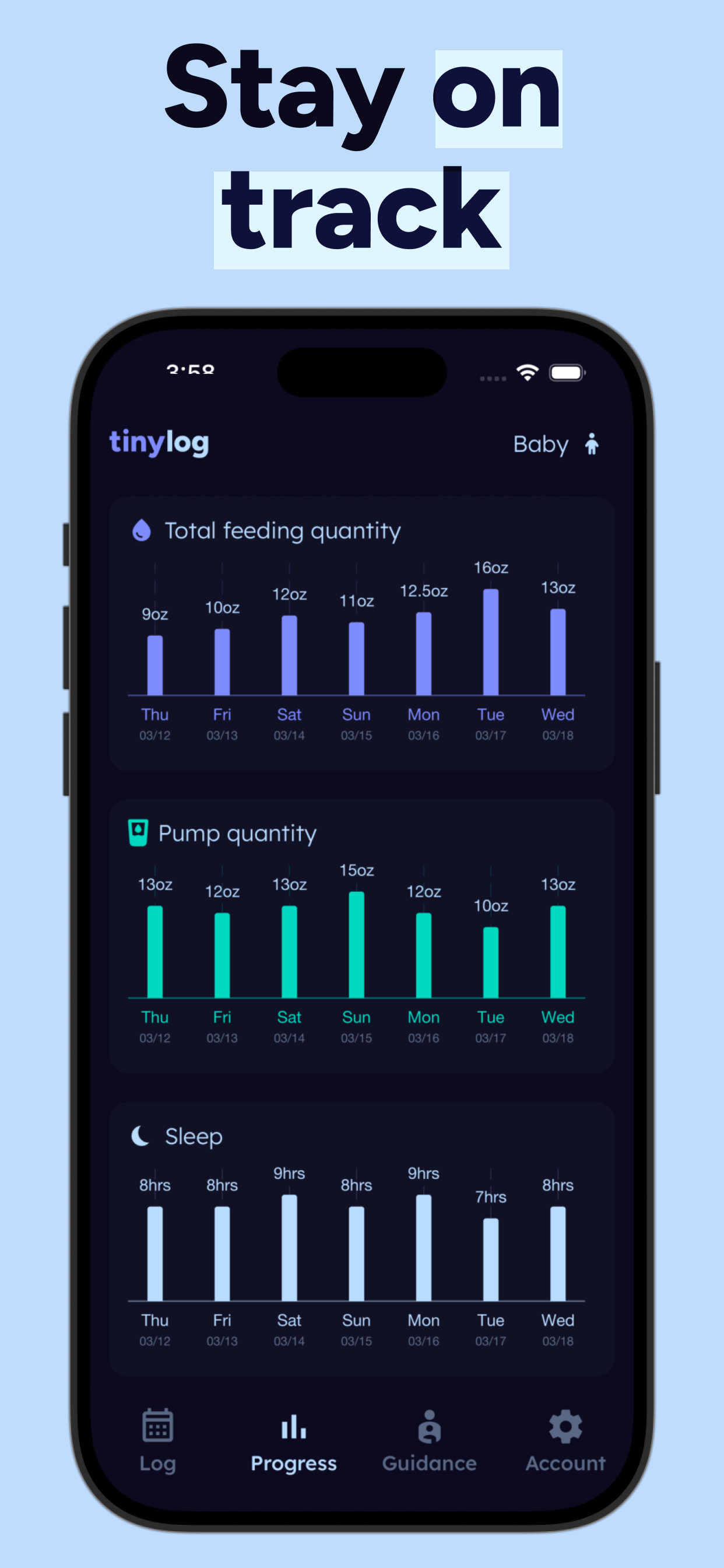 Tinylog: Baby Tracker App