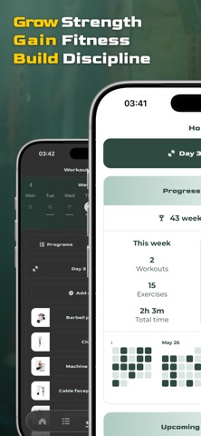 Virtus Athlete Gym Workout Log screenshot
