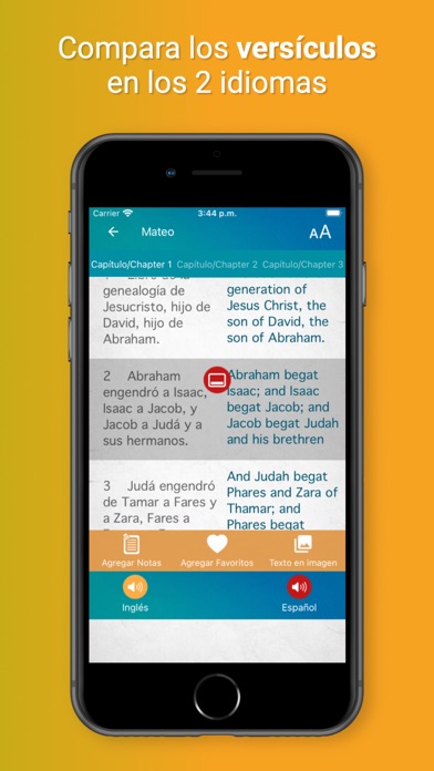 Biblia Bilingüe Español Inglés Screenshot