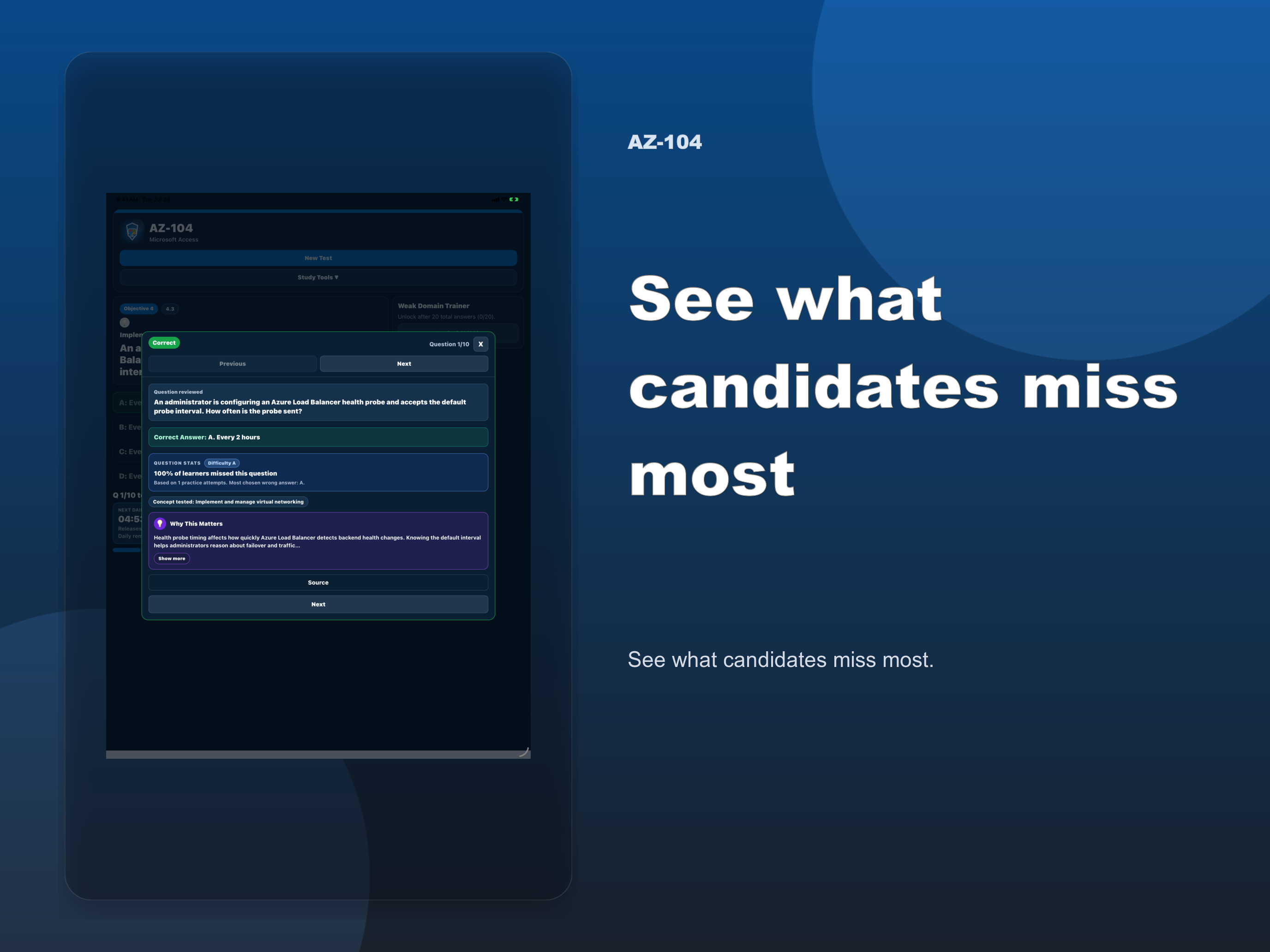 AZ-104 Practice Test screenshot 19