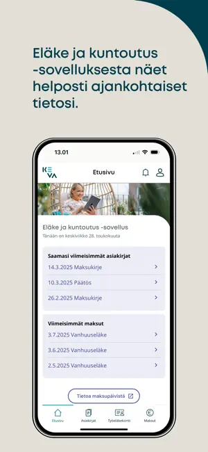 Kevan eläke ja kuntoutus screenshot 1