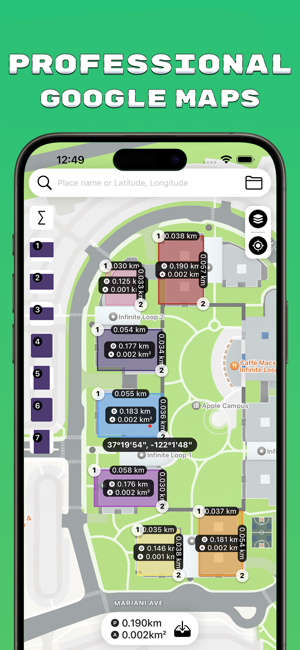 ‎Planimeter: Map Measure Screenshot